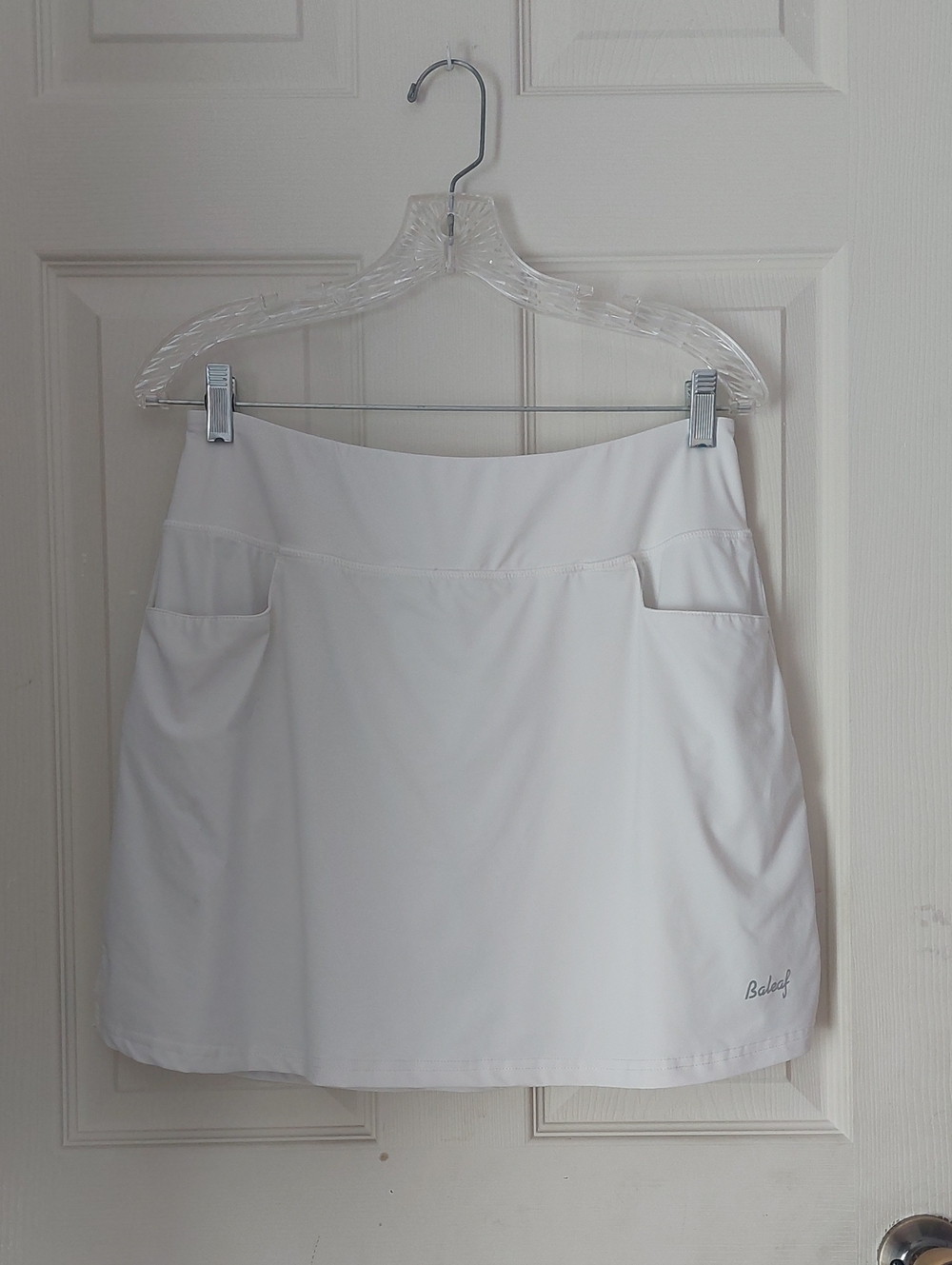 Baleaf Size L White Athletic Workwear Skorts Mini Skirt